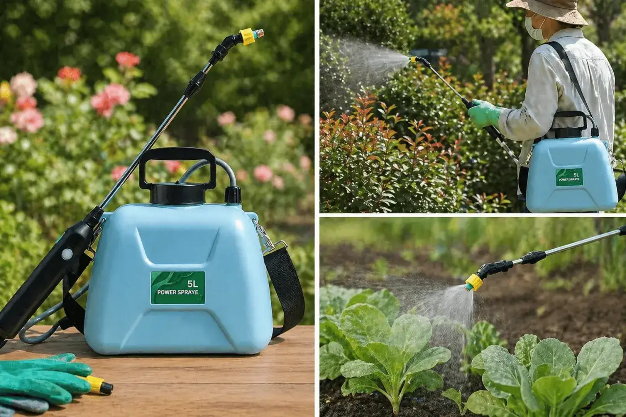 Bek&auml;mpa ohyra p&aring; rosor och andra v&auml;xter med denna 5L tryckspruta. Perfekt f&ouml;r tr&auml;dg&aring;rdsarbete.